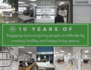 Foundation Flooring 10 Year Anniversary Banner